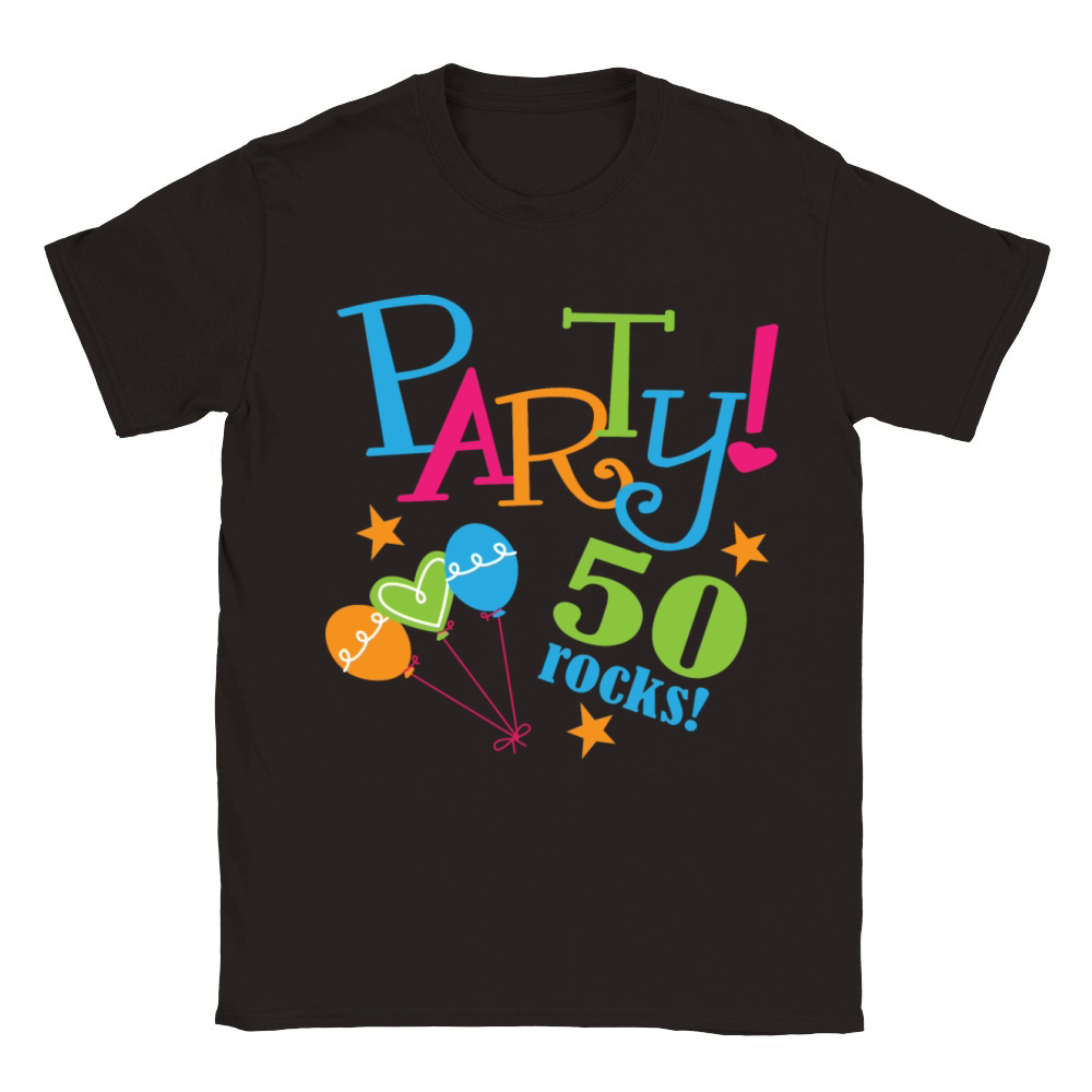 50th Birthday Party 50 years Classic Kids Crewneck T-shirt