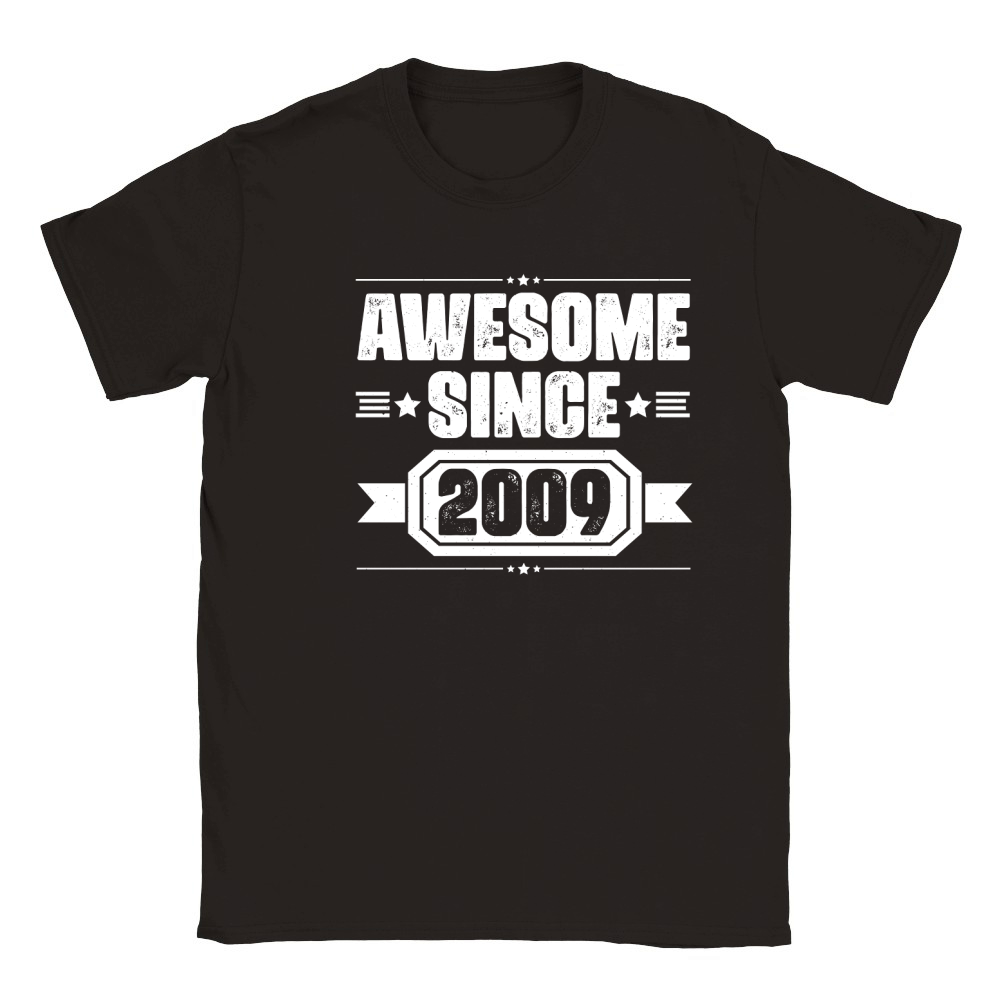 Awesome Since 2009 Birthday Classic Kids Crewneck T-shirt