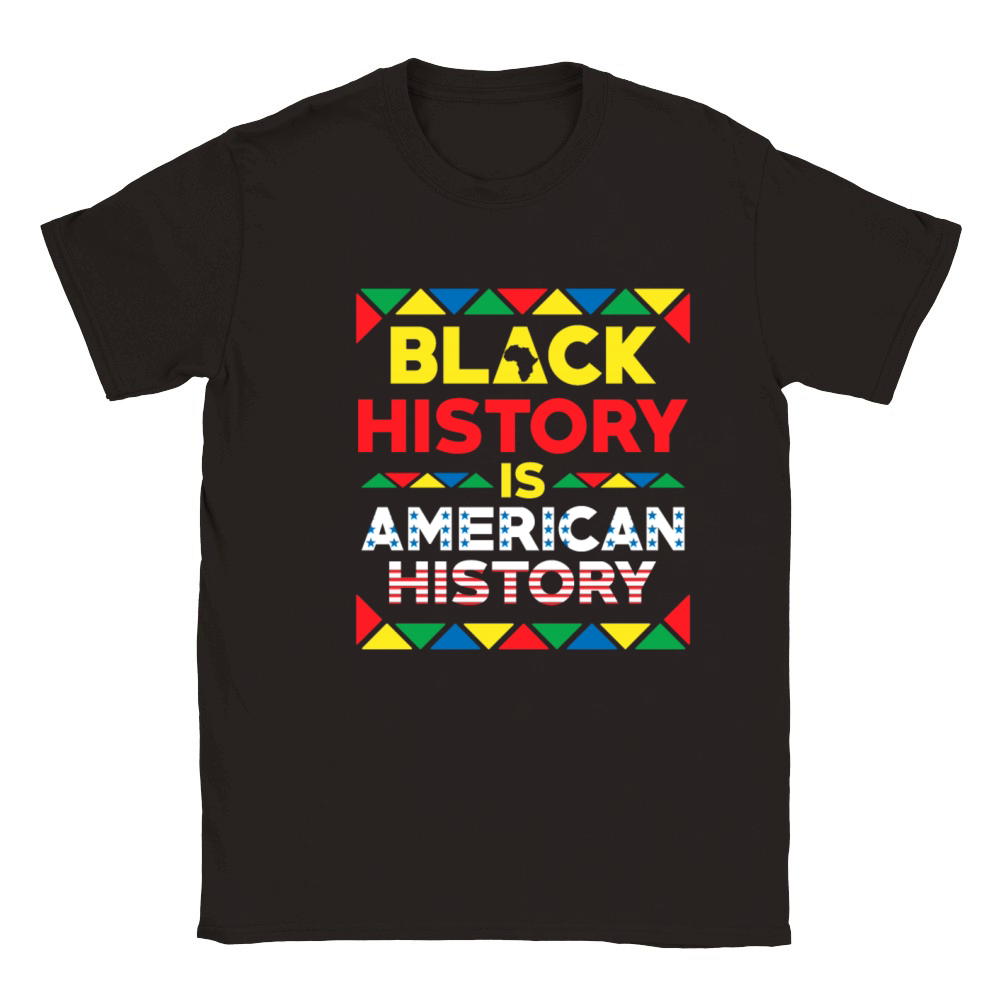 Black History Is American History Classic Kids Crewneck T-shirt