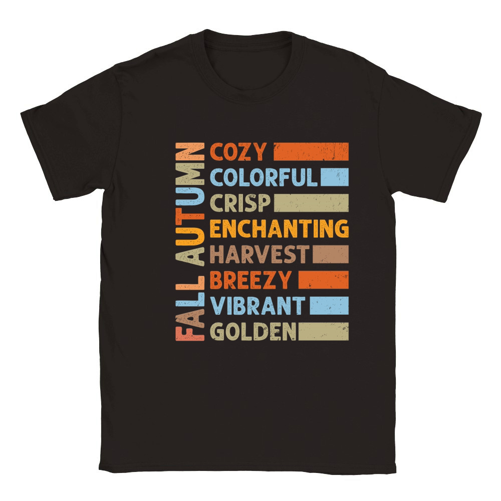 fall autumn cozy colorful crisp enchanting harvest Classic Kids Crewneck T-shirt