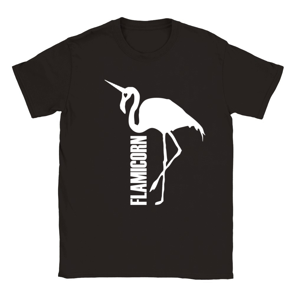 flamingo unicorn hybrid creature hybrids white Classic Kids Crewneck T-shirt