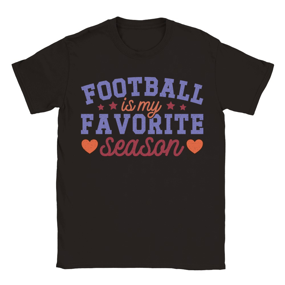 Football Is My Favorite Season color grunge Classic Kids Crewneck T-shirt