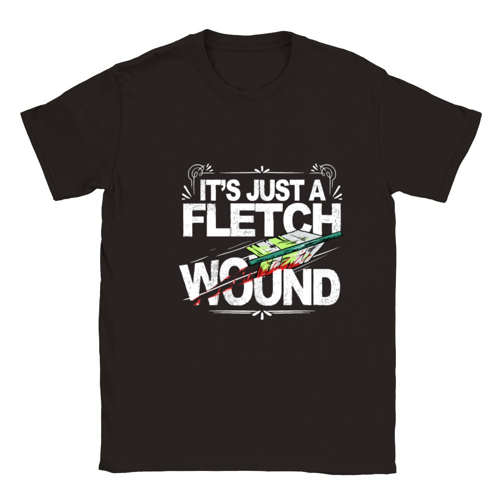 Its Just A Fletch Wound Funny Archer Classic Kids Crewneck T-shirt
