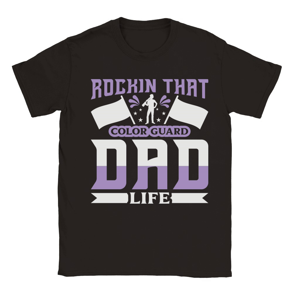 Rockin That Color Guard Dad Life 07 Classic Kids Crewneck T-shirt