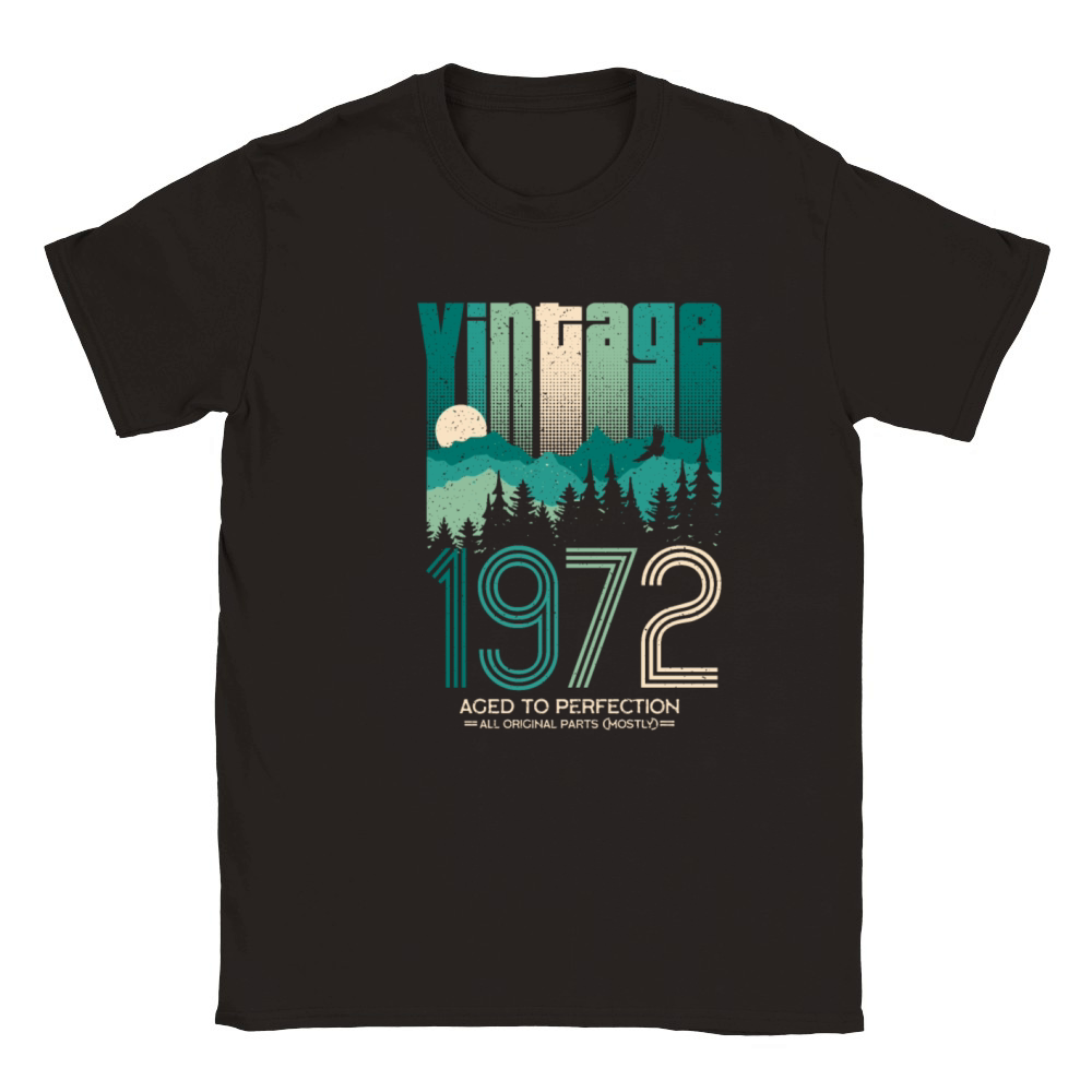 Vintage 1972 - 50 years old - 50th birthday gift Classic Kids Crewneck T-shirt