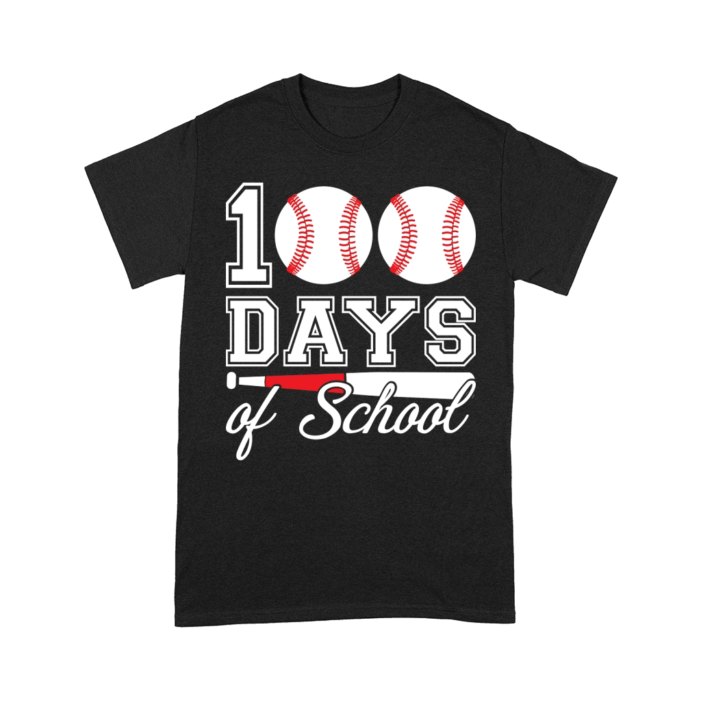 100 days of school for 100th day baseball student or teacher Comfort T-shirt