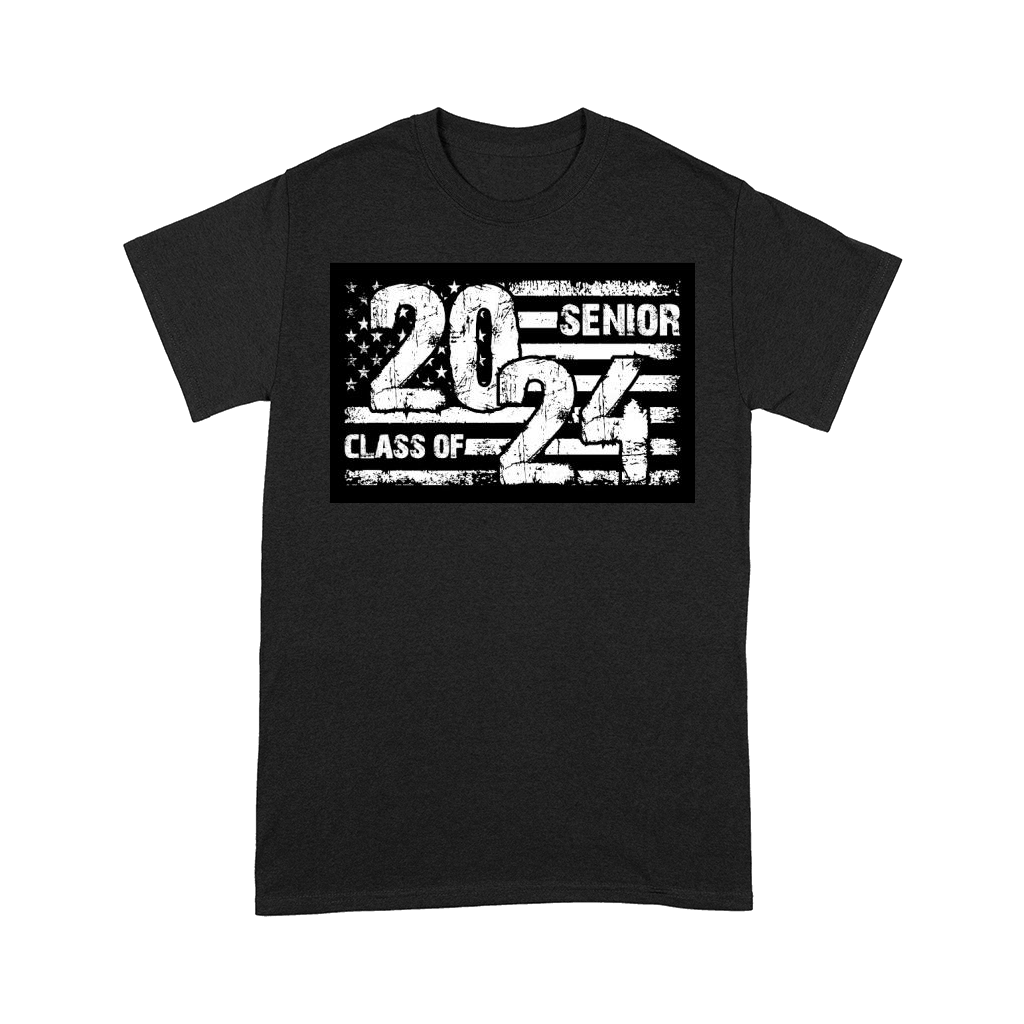 Senior Class Of 2023 With USA Flag Comfort T-shirt