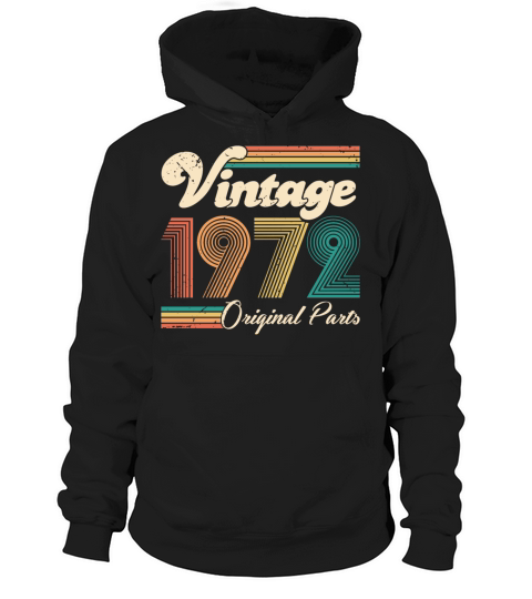 Vintage 1972 50th Birthday Fiftieth Gift Hoodie Unisex