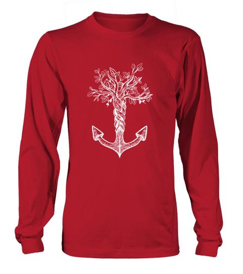 Anchor Roots Adventure Sailing Boating Vintage Long sleeved Unisex