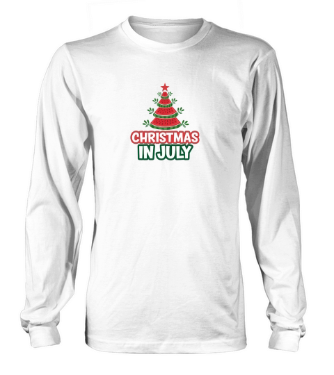 Christmas in July Watermelon Tree Long sleeved Unisex