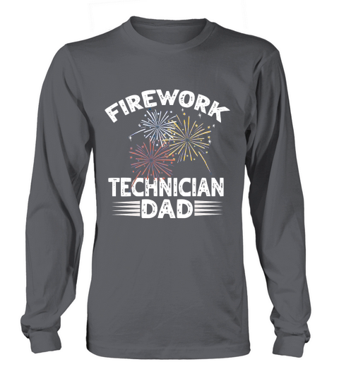 father day Firework Technician Daddy Funny America Long sleeved Unisex