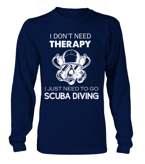Scuba Diving Therapy Tee Long sleeved Unisex
