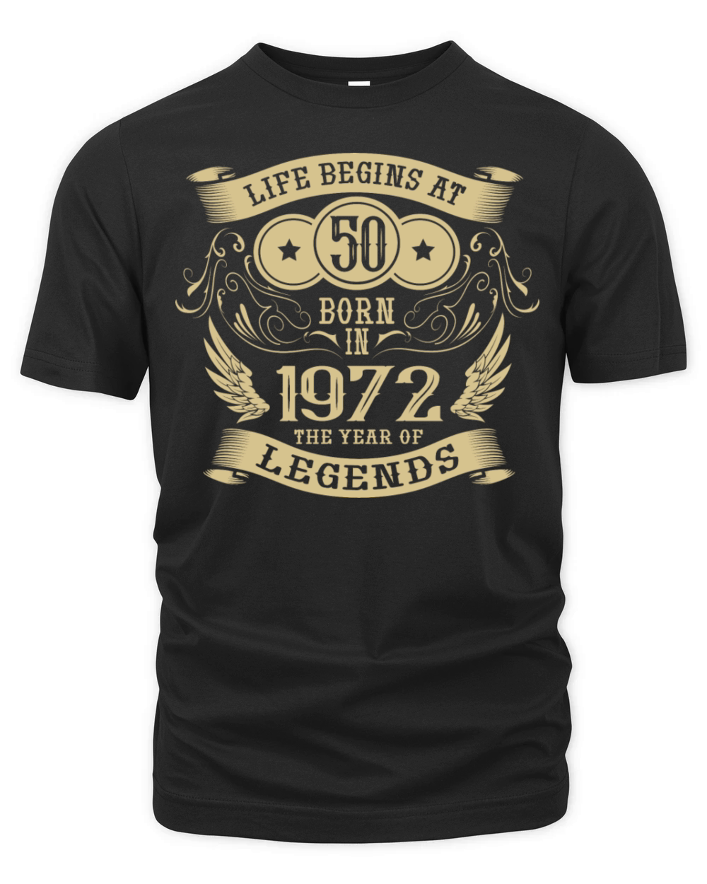 50th Birthday Gifts Vintage 1972 Birthday Organic Unisex T-shirt