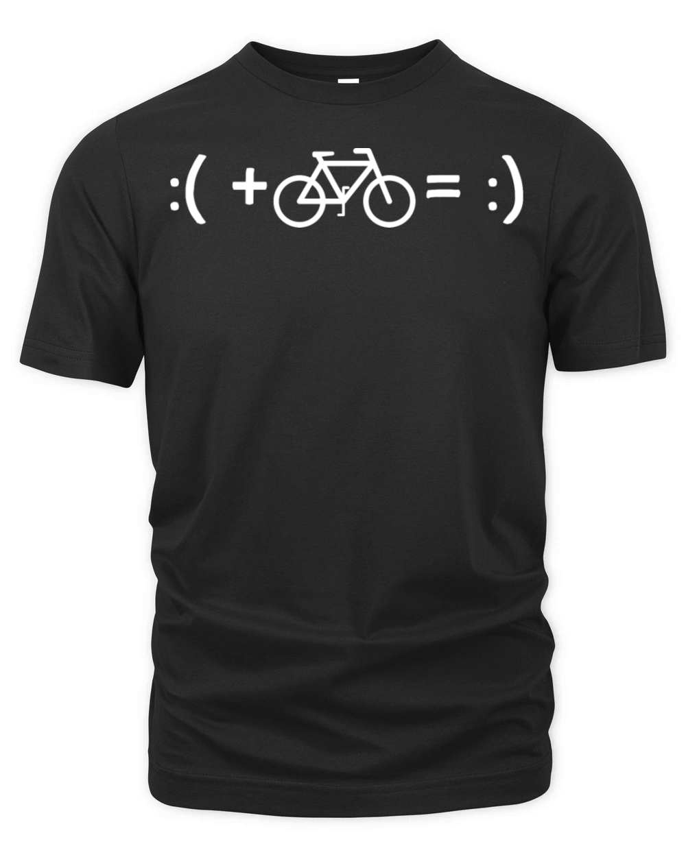 Bicycle Happyness Equation Smile Cycling Bike Idea Organic Unisex T-shirt
