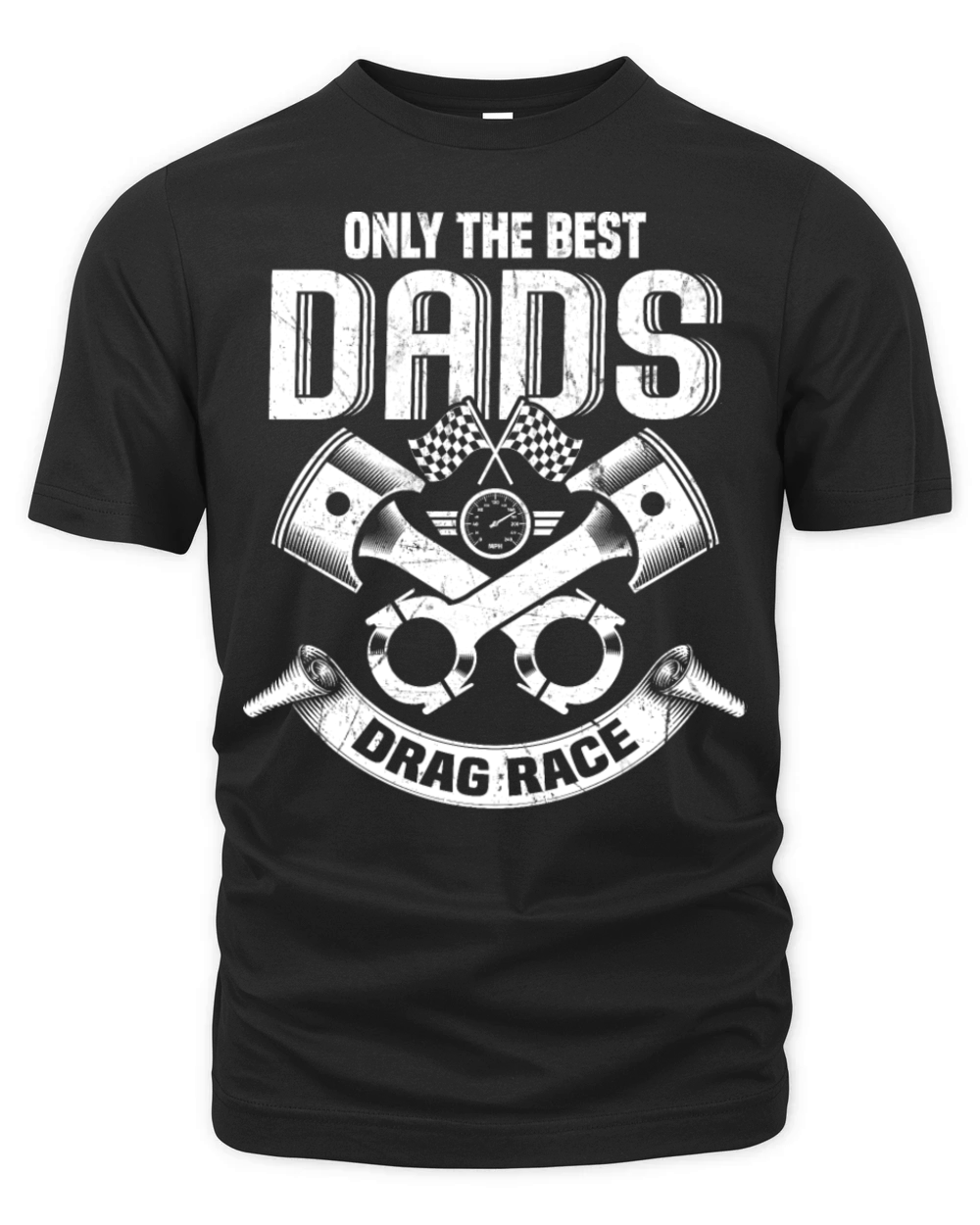 Drag Racing Dad Car Racing Organic Unisex T-shirt