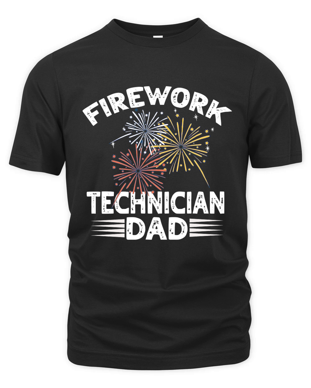 father day Firework Technician Daddy Funny America Organic Unisex T-shirt