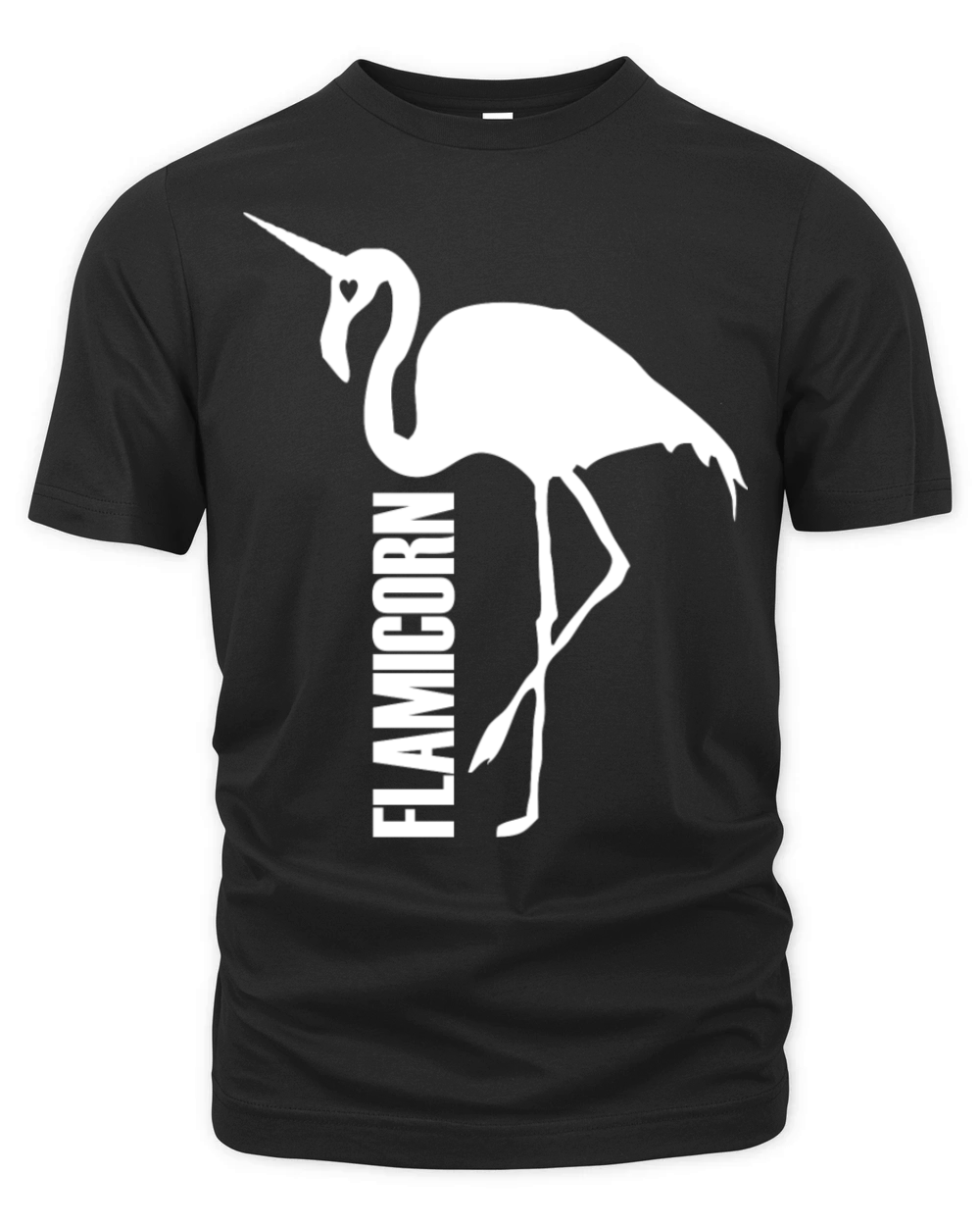 flamingo unicorn hybrid creature hybrids white Organic Unisex T-shirt