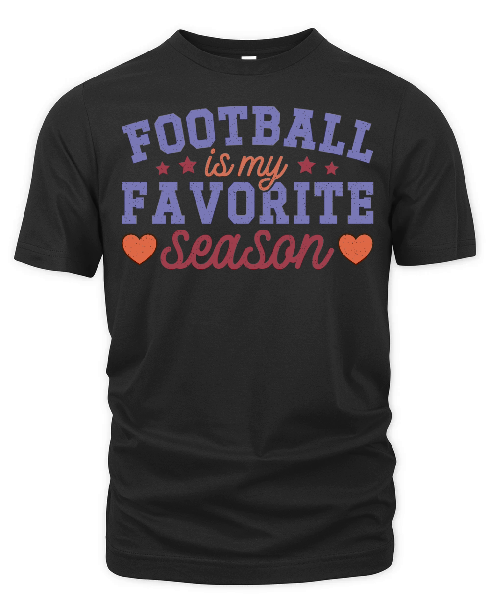 Football Is My Favorite Season color grunge Organic Unisex T-shirt
