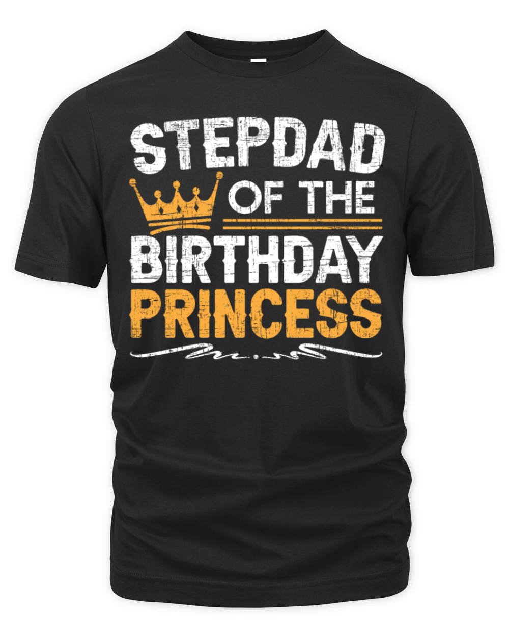 Stepdad Of The Birthday Princess Fathers Day Organic Unisex T-shirt