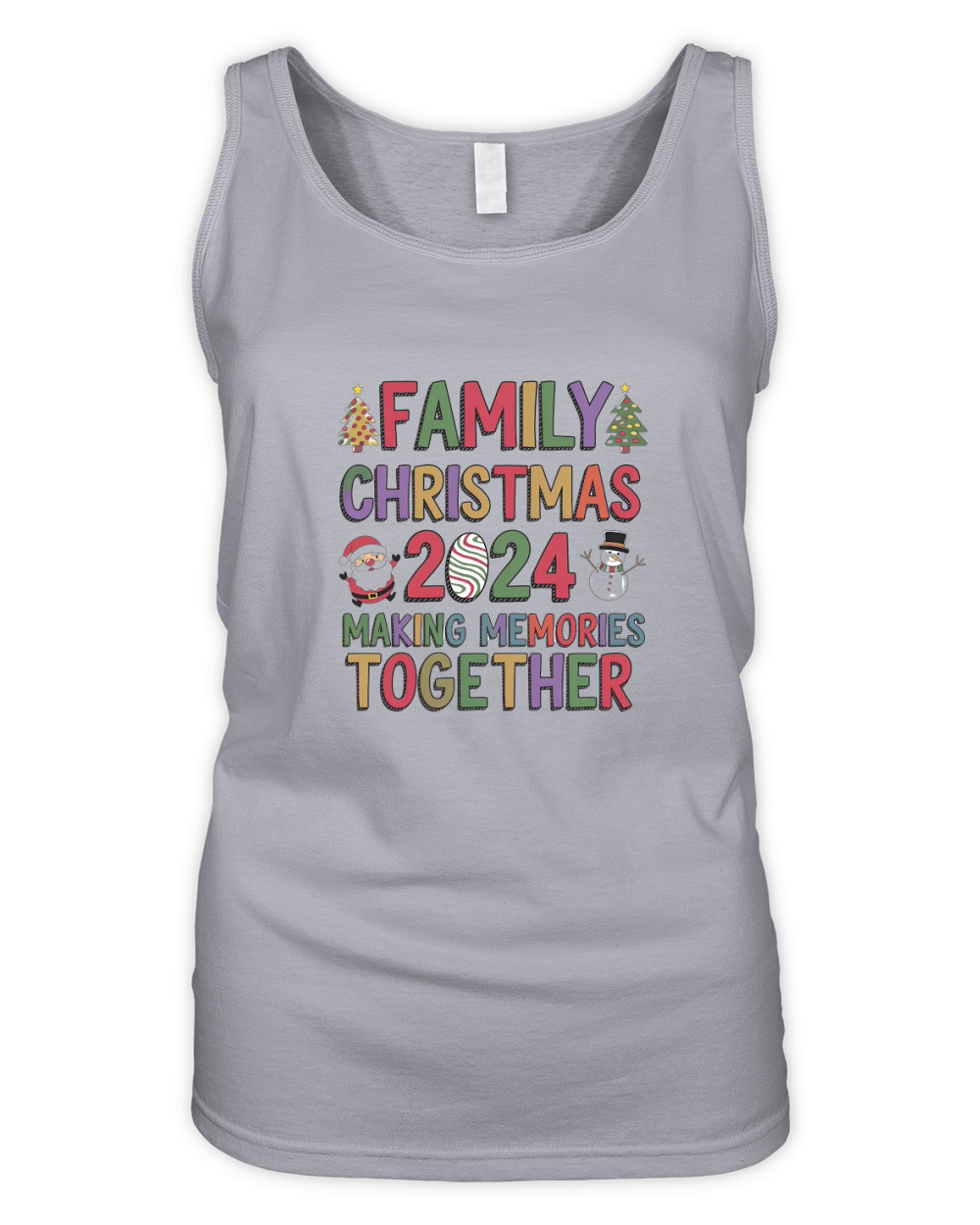 family christmas 2024 making memories together 1 Organic Women's Tank Top