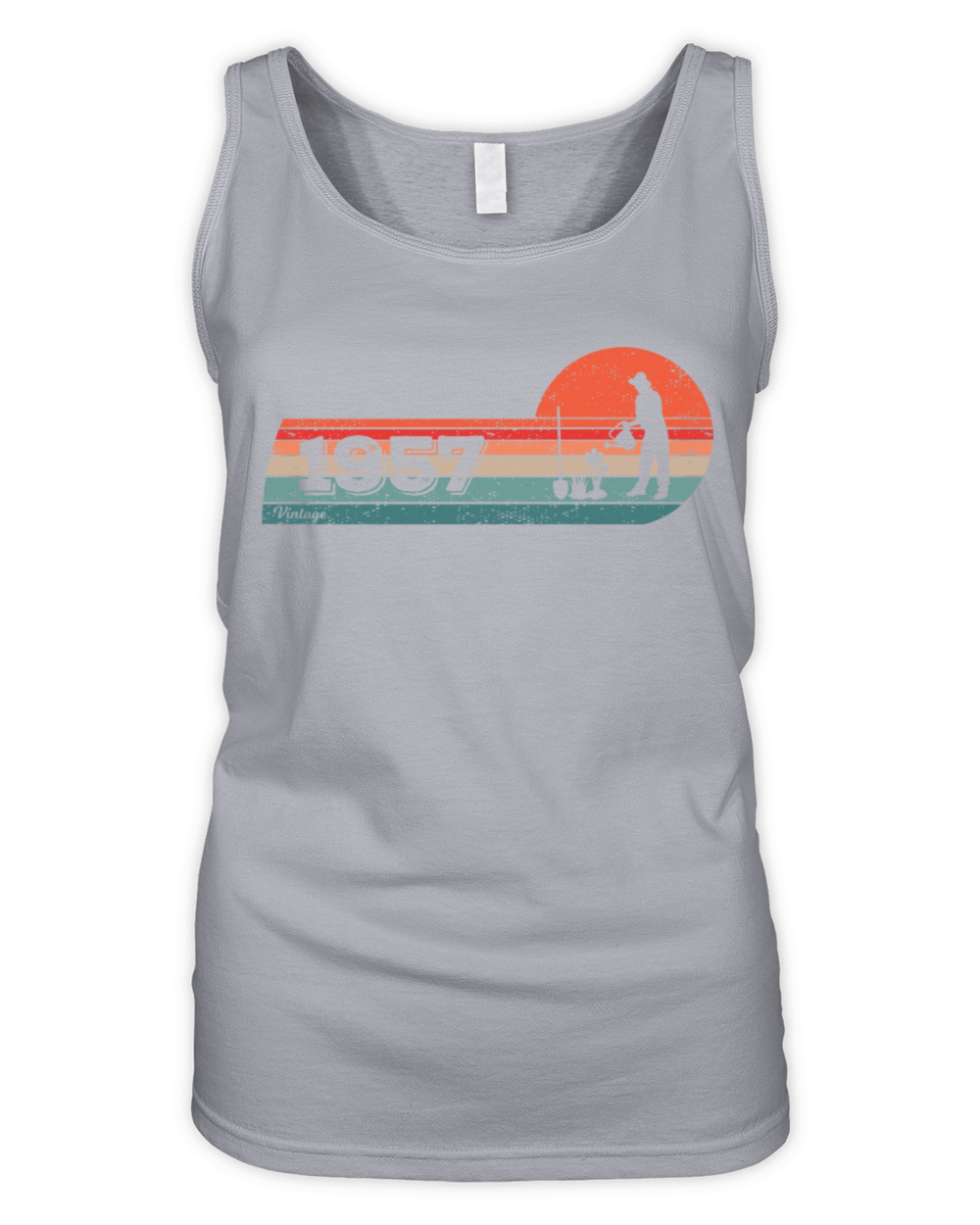 Gardener Vintage born 1957 Birthday Garden plants Organic Women's Tank Top