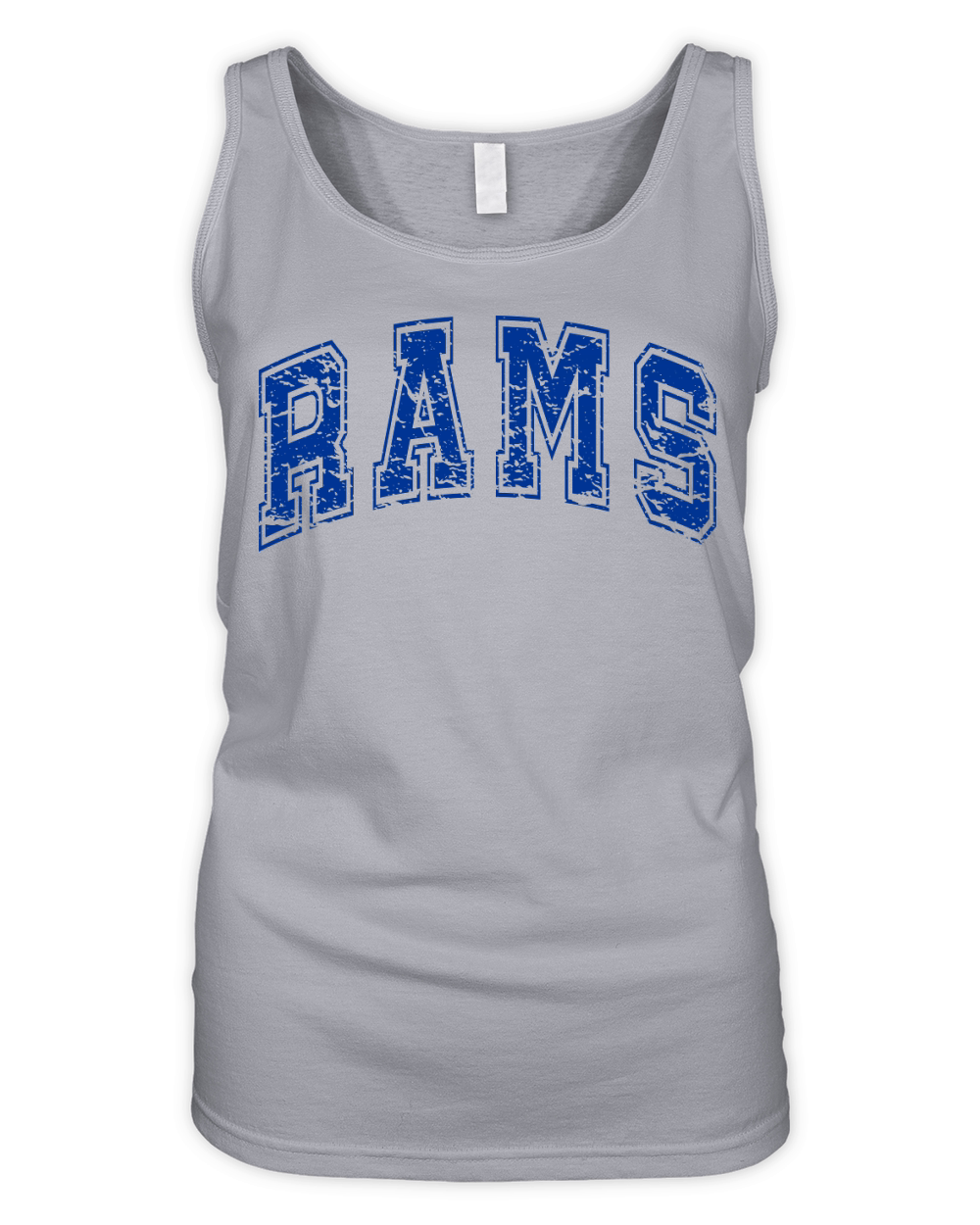 Rams.distressed 2 Organic Women's Tank Top