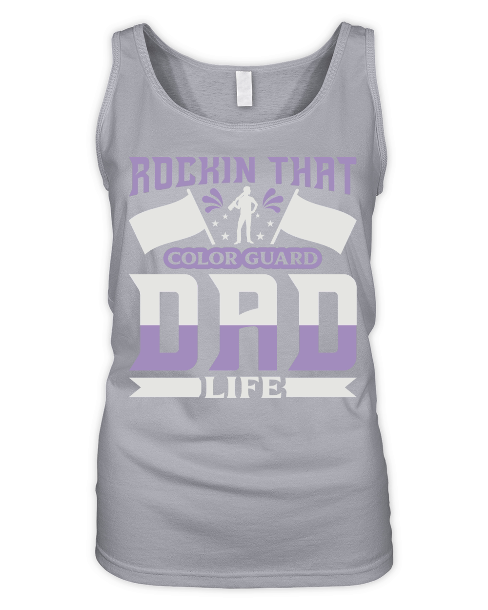 Rockin That Color Guard Dad Life 07 Organic Women's Tank Top