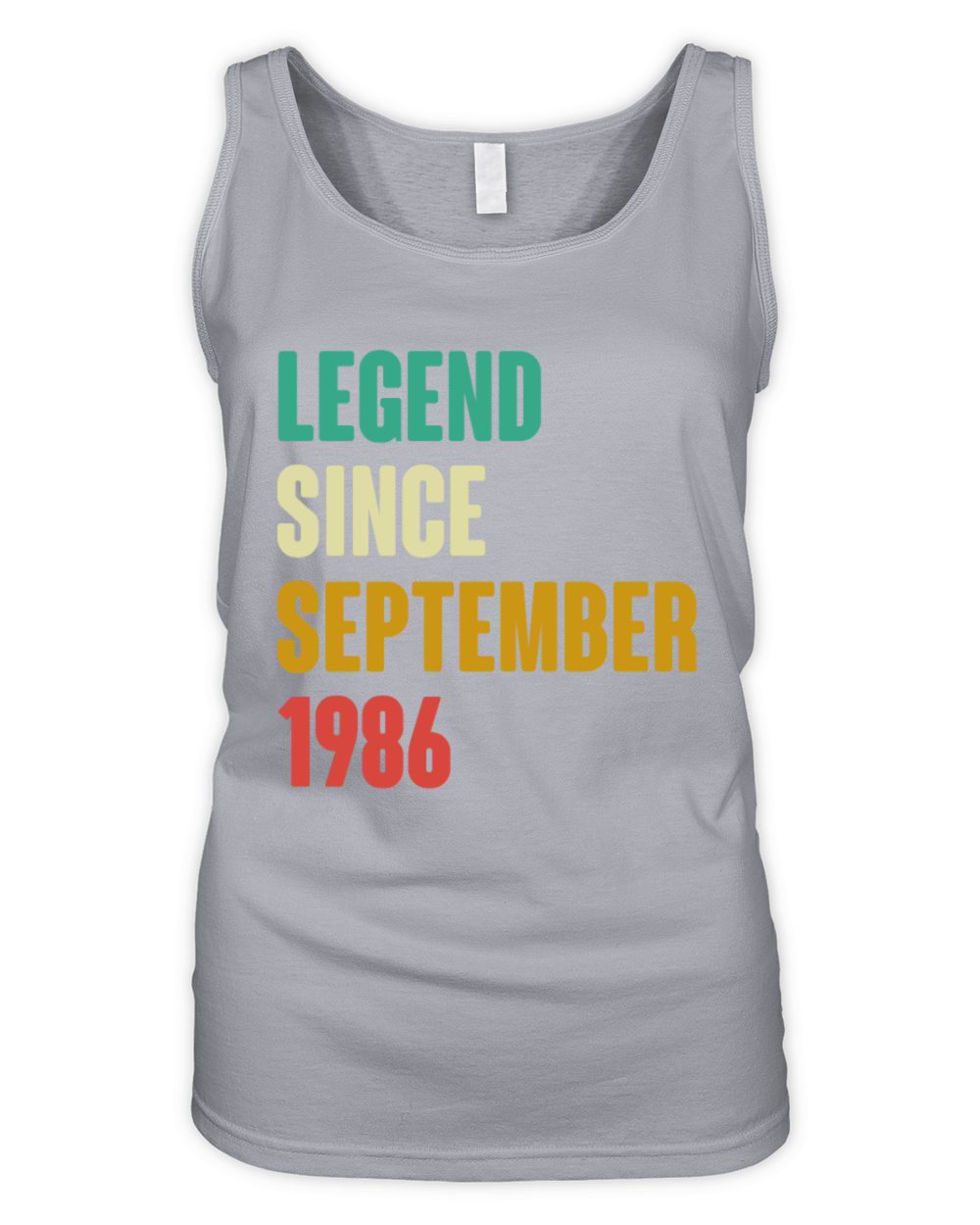 September 1986 36th Birthday 36 Years Old Bday Gi Organic Women's Tank Top