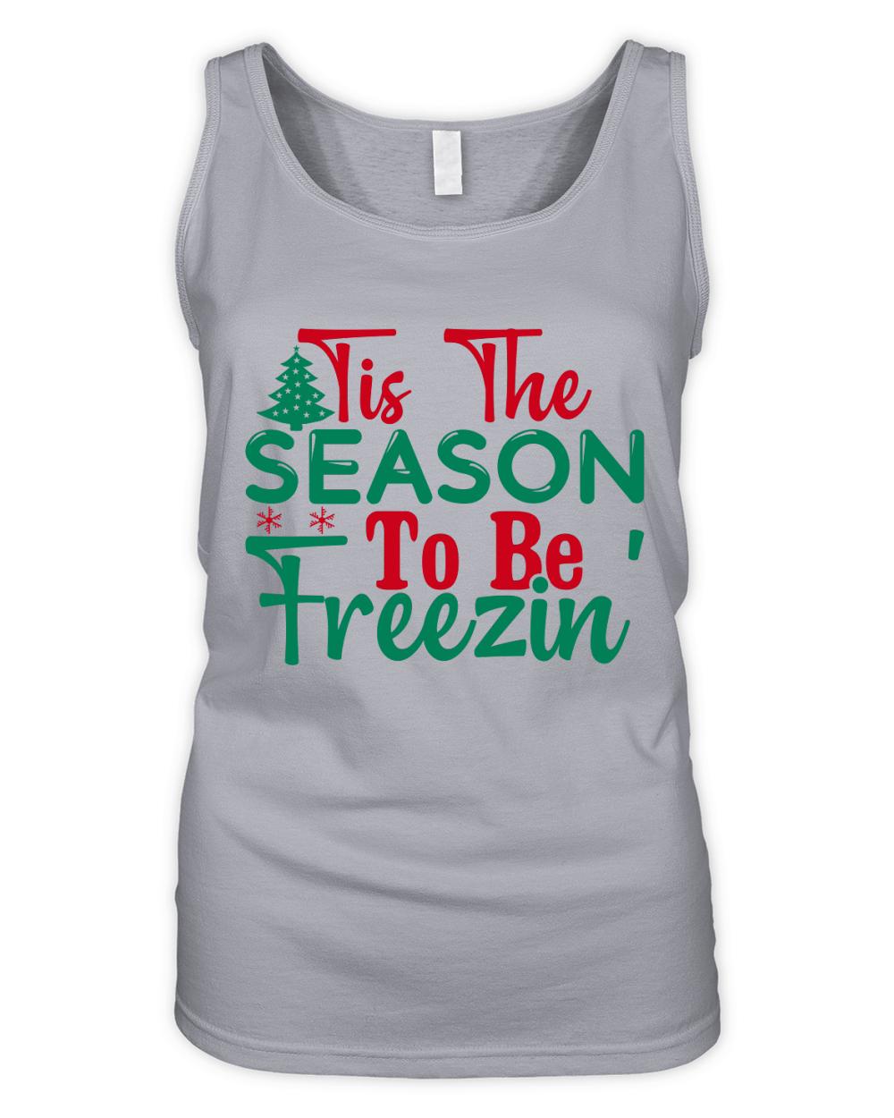 Tis the season to be freezin Organic Women's Tank Top