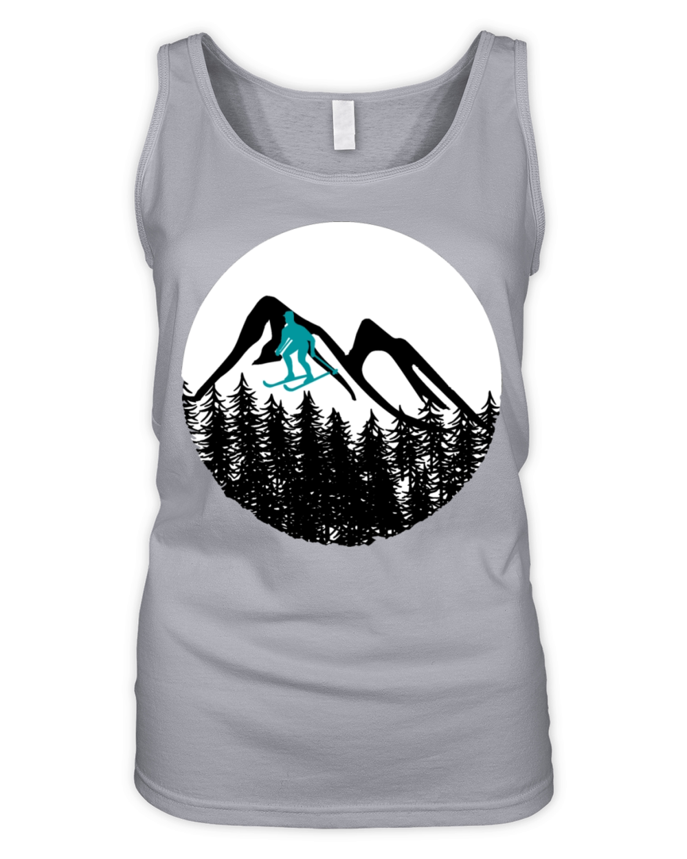 Vintage Retro Winter Park Colorado Snowboard Organic Women's Tank Top