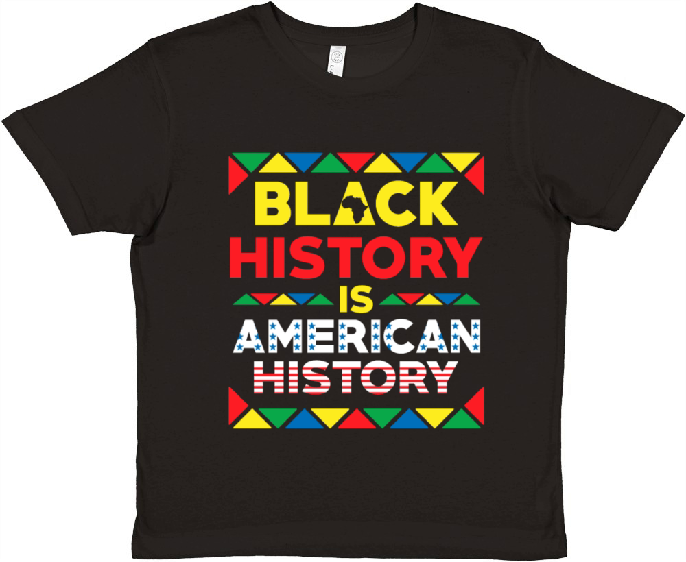 Black History Is American History Premium Kids Crewneck T-shirt