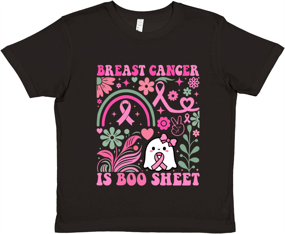 Breast Cancer is Boo Sheet Premium Kids Crewneck T-shirt