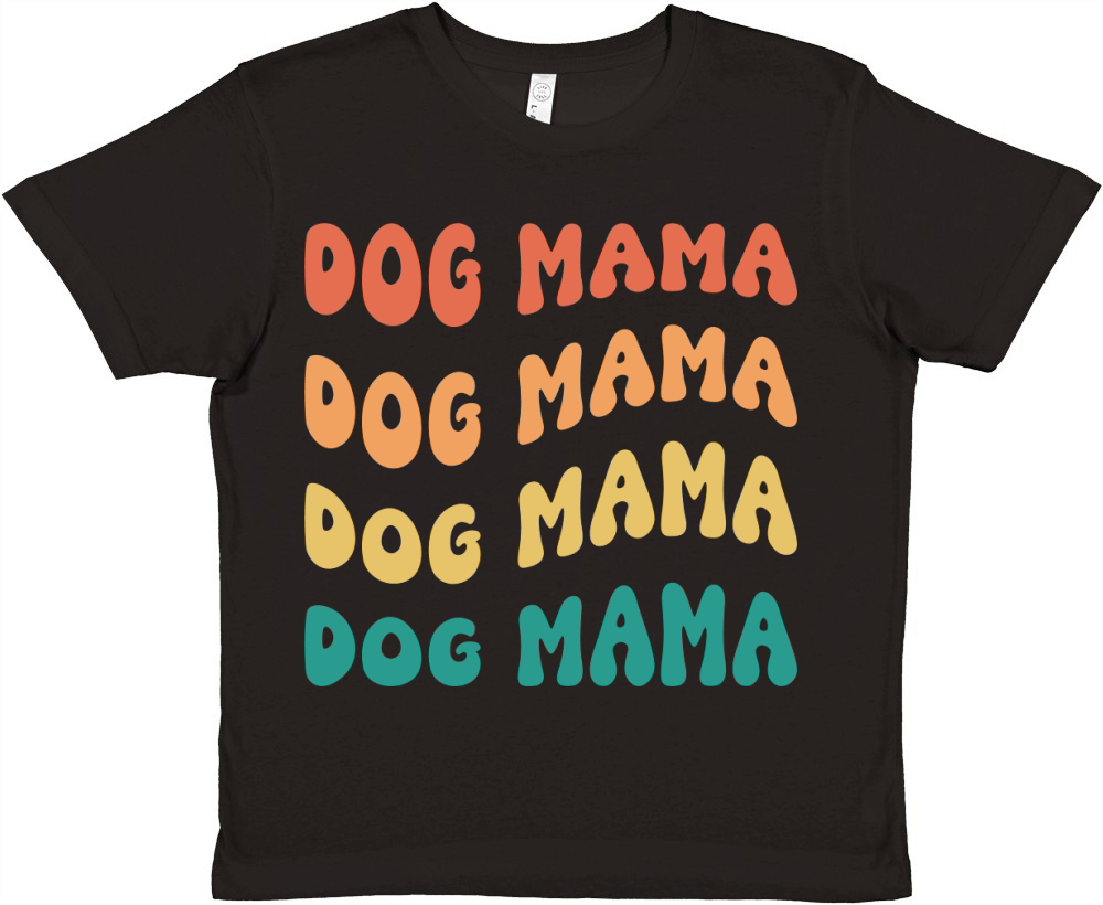 Dog Mama (1) Premium Kids Crewneck T-shirt