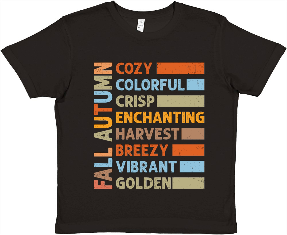 fall autumn cozy colorful crisp enchanting harvest Premium Kids Crewneck T-shirt