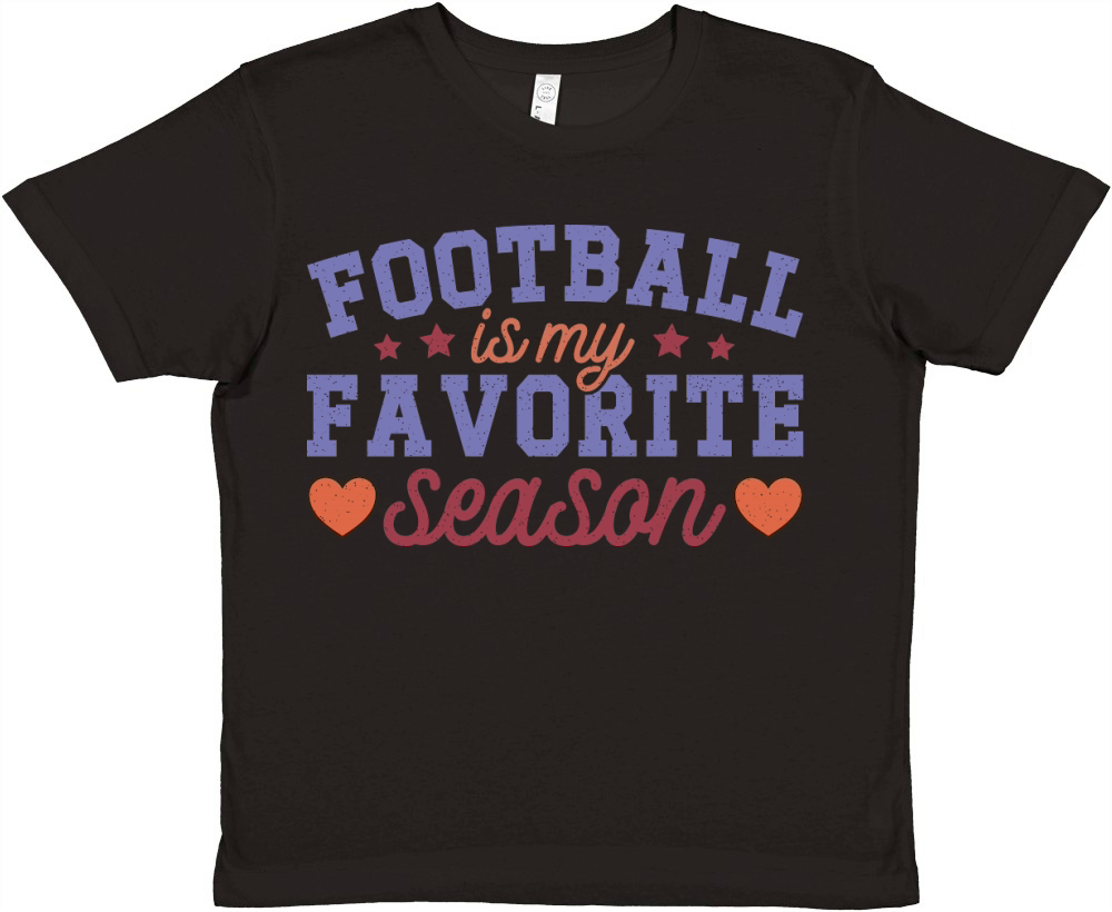 Football Is My Favorite Season color grunge Premium Kids Crewneck T-shirt