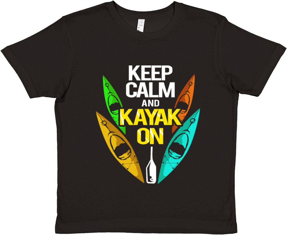 Kayak Canoe Canoeing Kayaking Rafting Whitewater Premium Kids Crewneck T-shirt