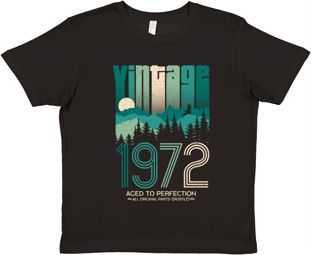 Vintage 1972 - 50 years old - 50th birthday gift Premium Kids Crewneck T-shirt