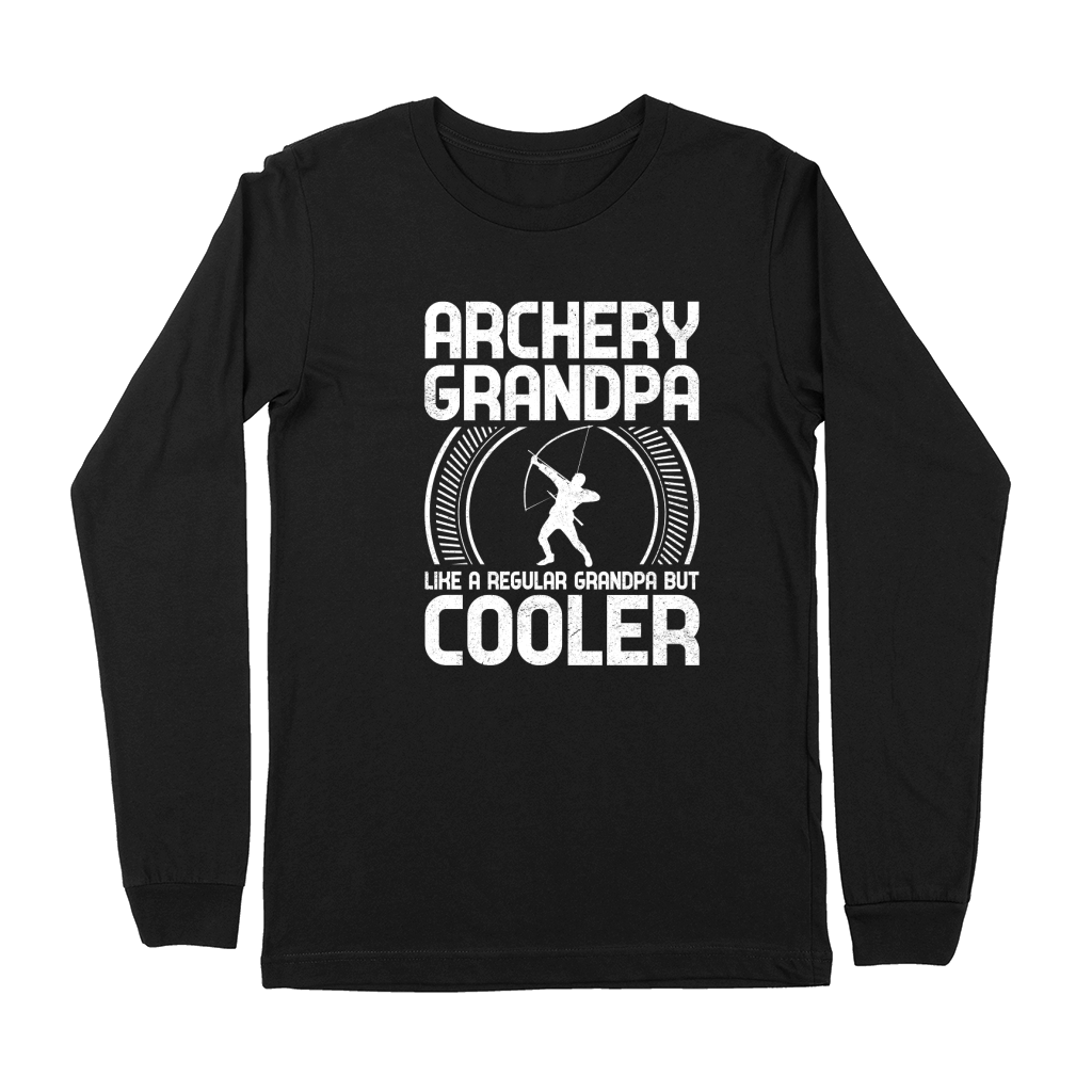 Archery Grandpa Like A Regular Grandpa But Cooler (9) Premium Long Sleeve