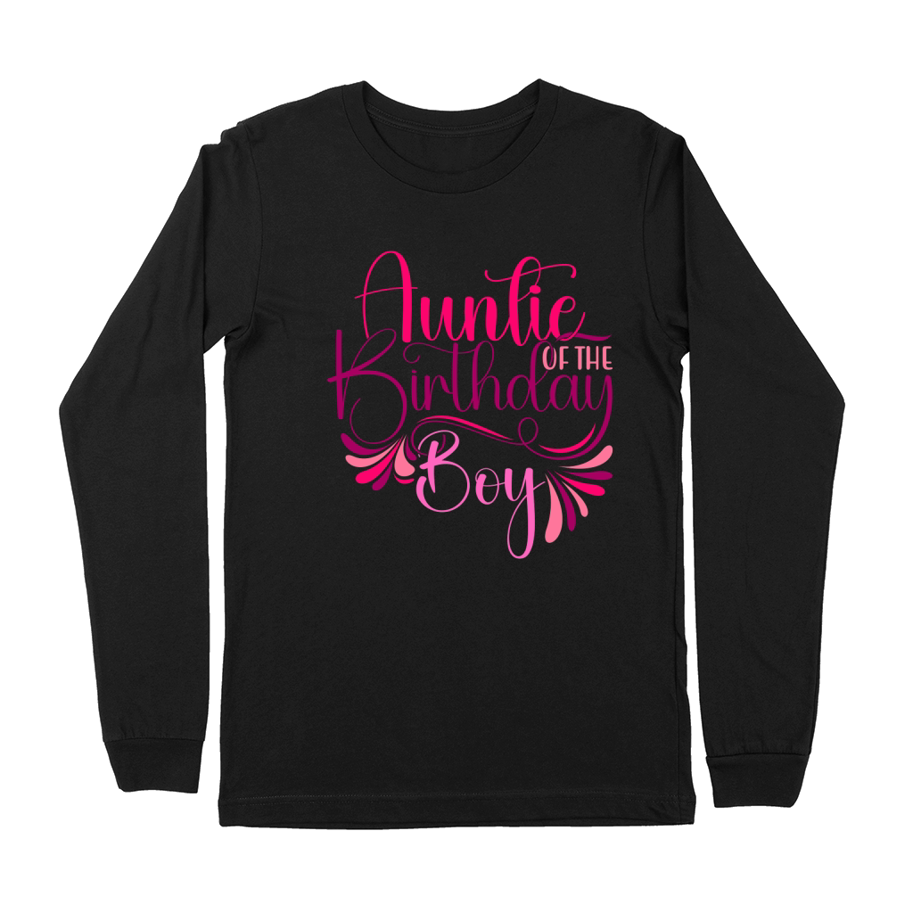 Auntie Of The Birthday Boy 1 Premium Long Sleeve