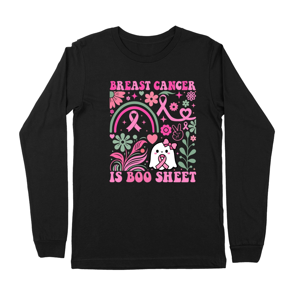 Breast Cancer is Boo Sheet Premium Long Sleeve