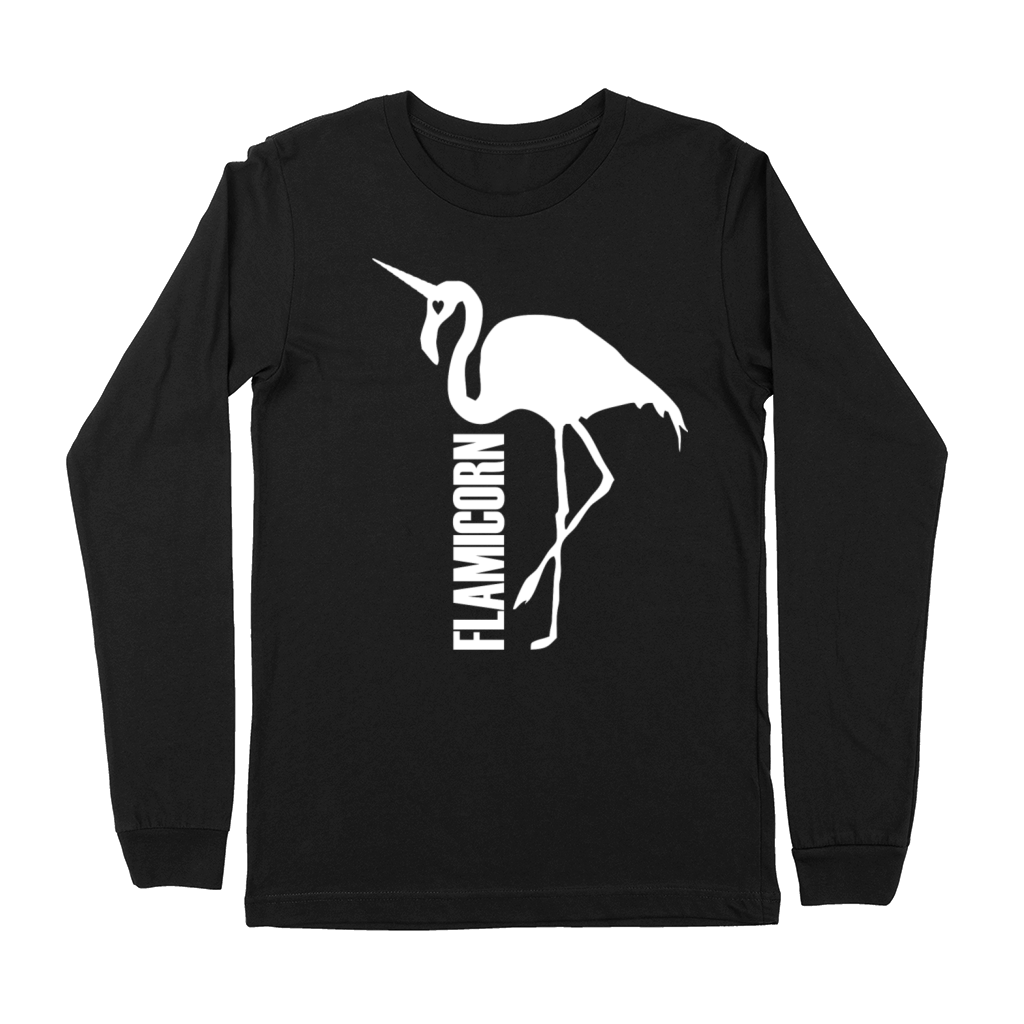 flamingo unicorn hybrid creature hybrids white Premium Long Sleeve