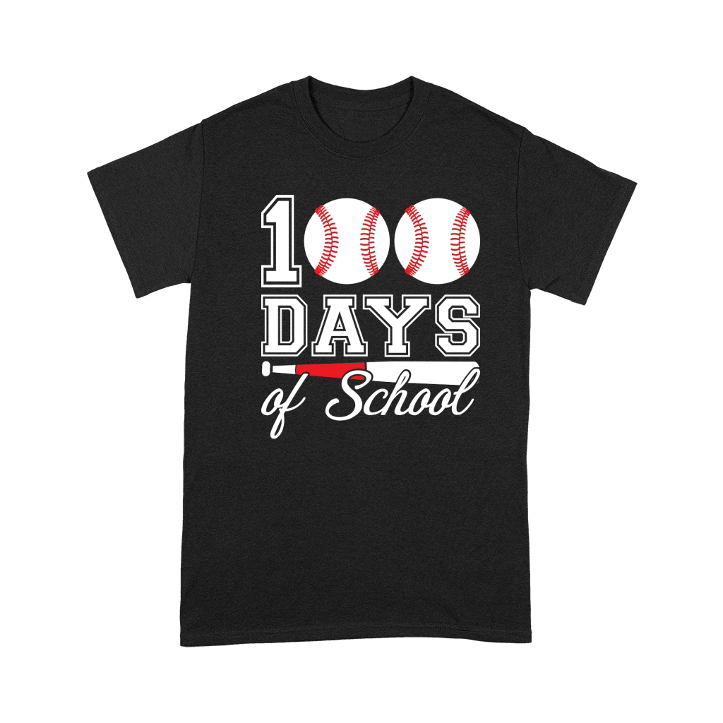 100 days of school for 100th day baseball student or teacher Premium T-shirt