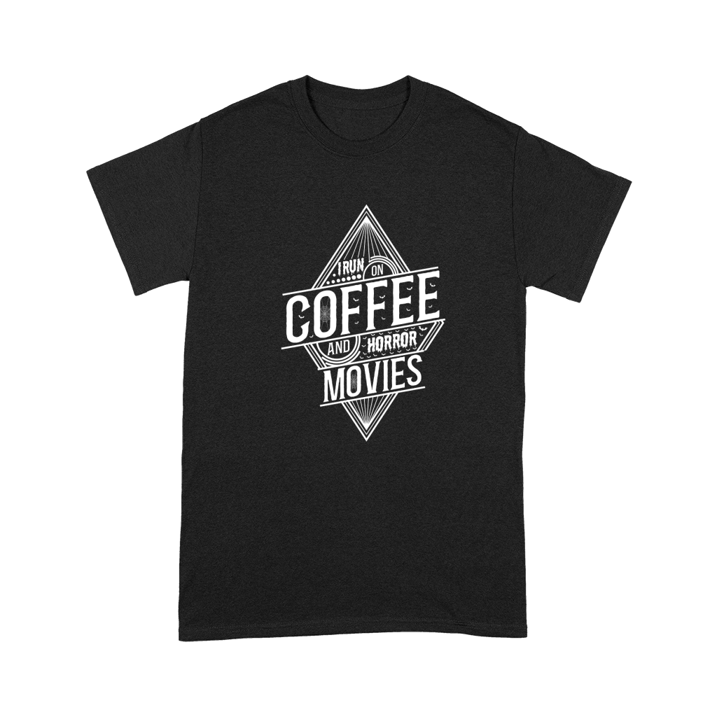 I run on coffef and horror movies 02 Premium T-shirt