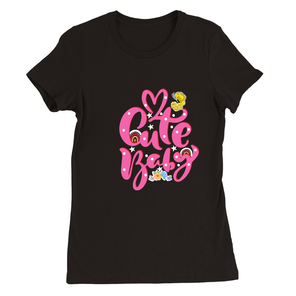 Cute baby 02 Premium Womens Crewneck T-shirt
