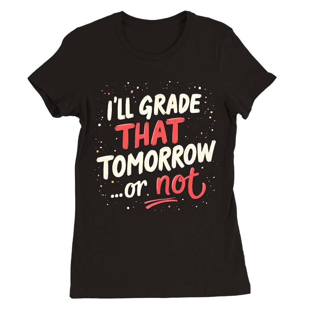 Ill grade that tomorrow or not 02 Premium Womens Crewneck T-shirt