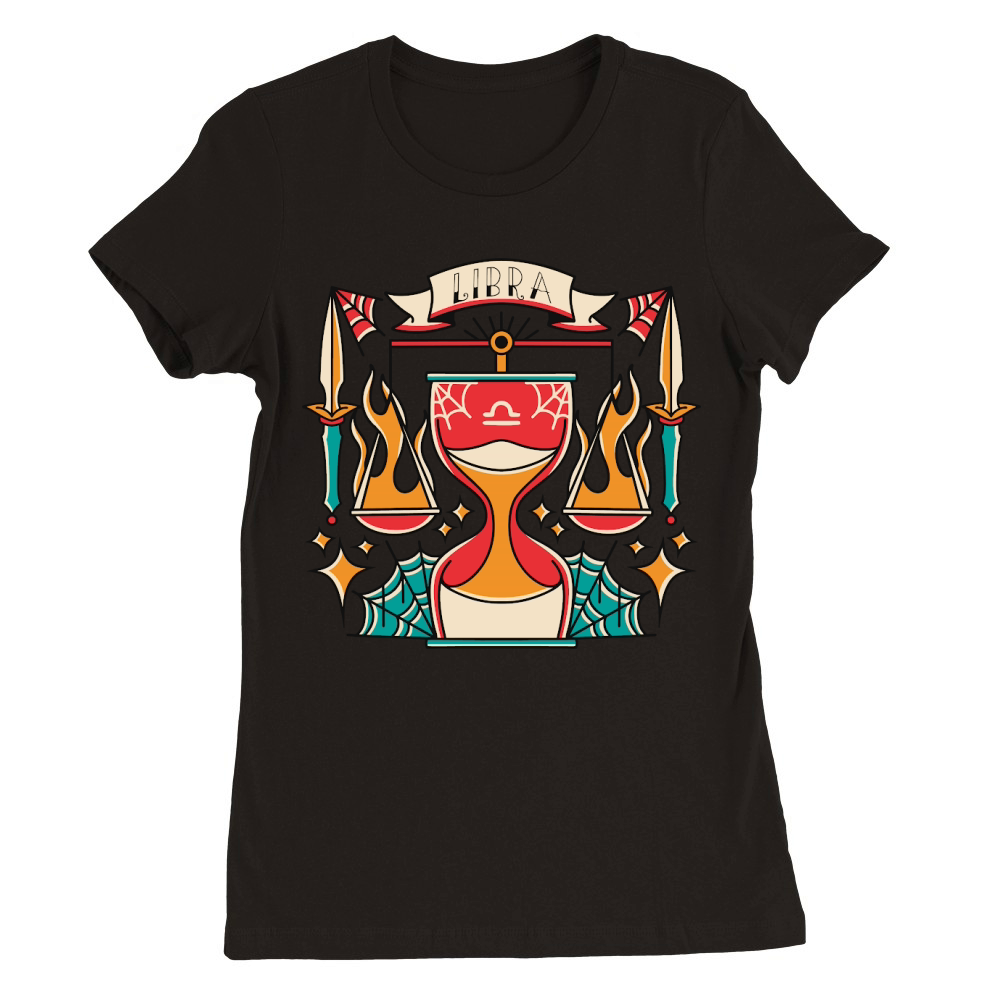 Libra Premium Womens Crewneck T-shirt