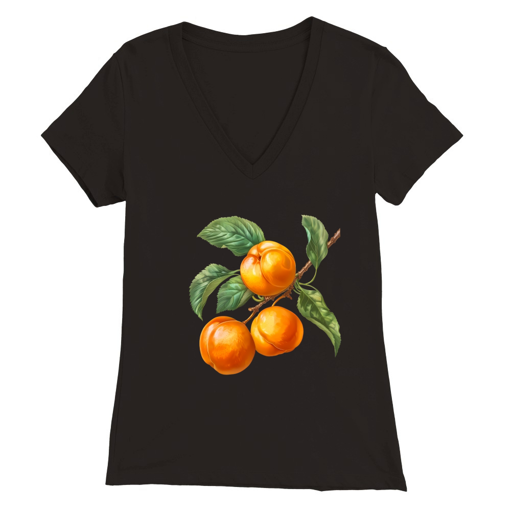 Blackberries Juicy and Tart Vintage Premium Womens V-Neck T-shirt
