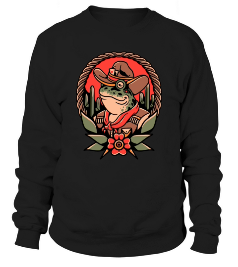 cowboy frog Sweatshirt Unisex