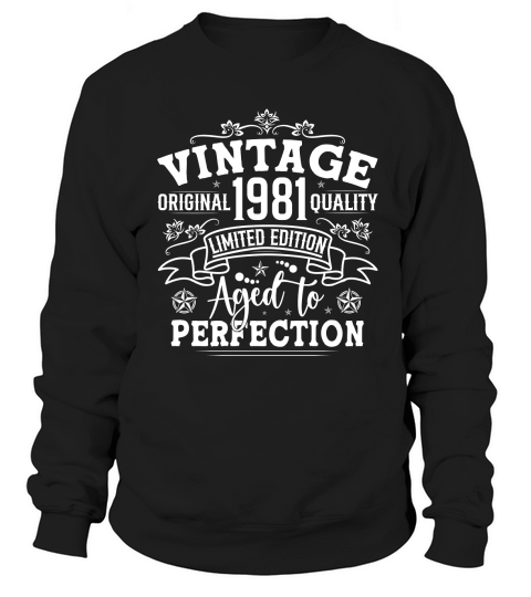Vintage Birthday TShirt Design Bundle 1981 Sweatshirt Unisex