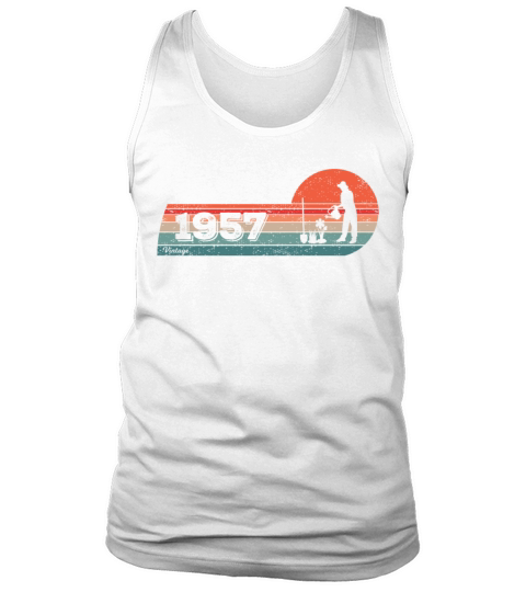 Gardener Vintage born 1957 Birthday Garden plants Tank Top Unisex